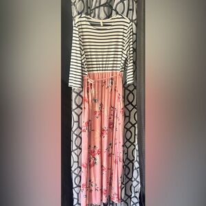 #41: Pink Blush maternity pink dress.